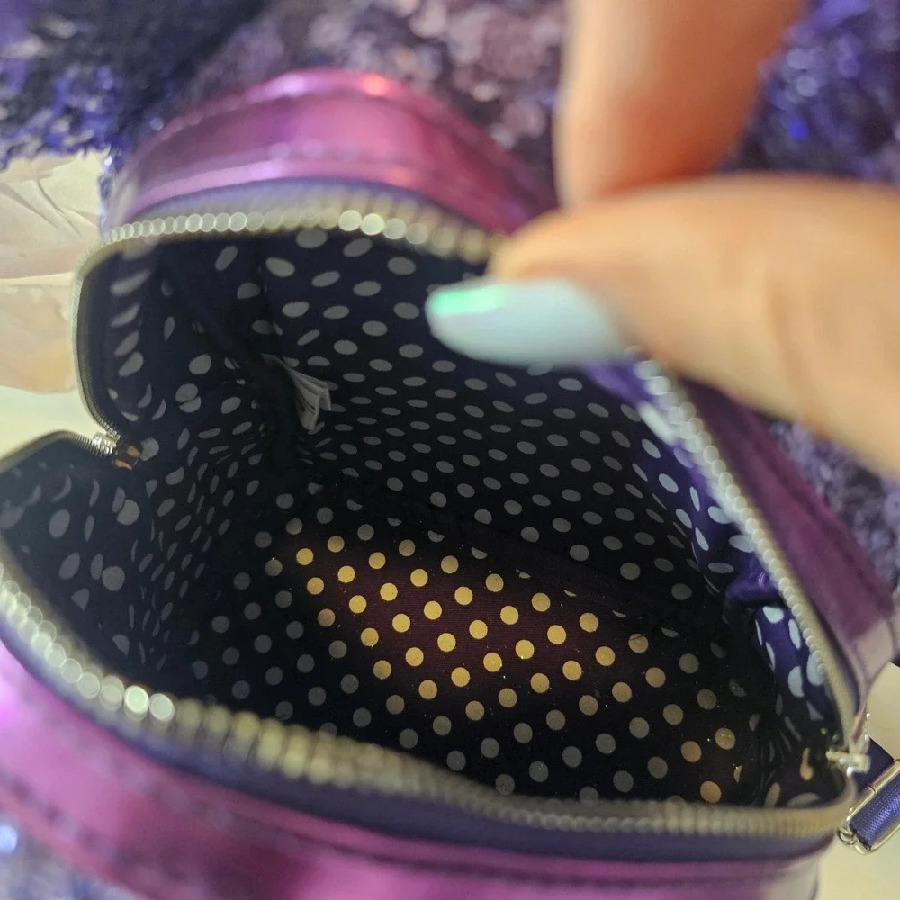 Loungelfy‎ purple potion retired sequin backpack mini
